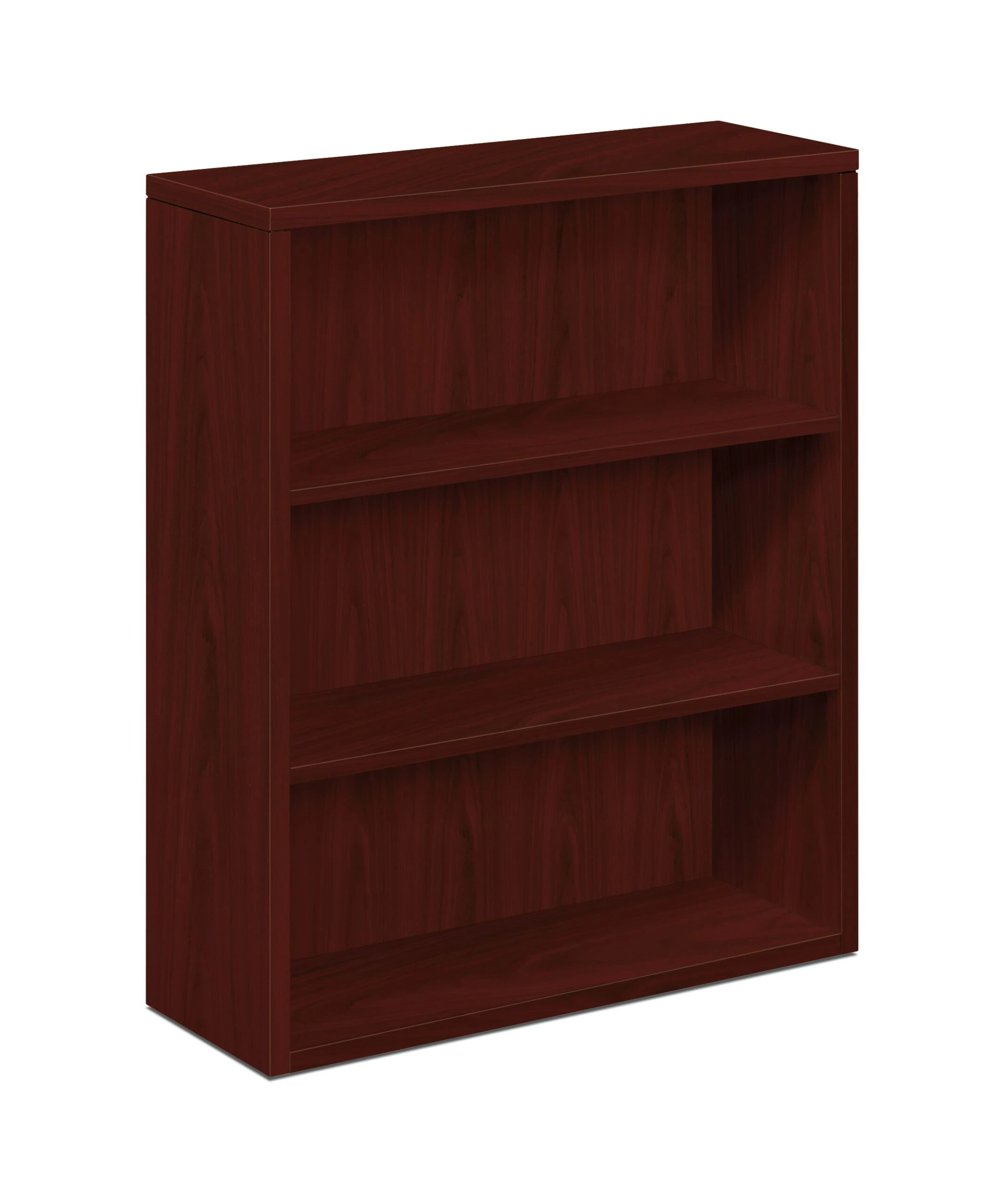 HON 10500 Series Bookcase | 3 Shelves | 36"W | Mahogany Finish 3 HON 10500 Series Bookcase | 3 Shelves | 36"W | Mahogany Finish