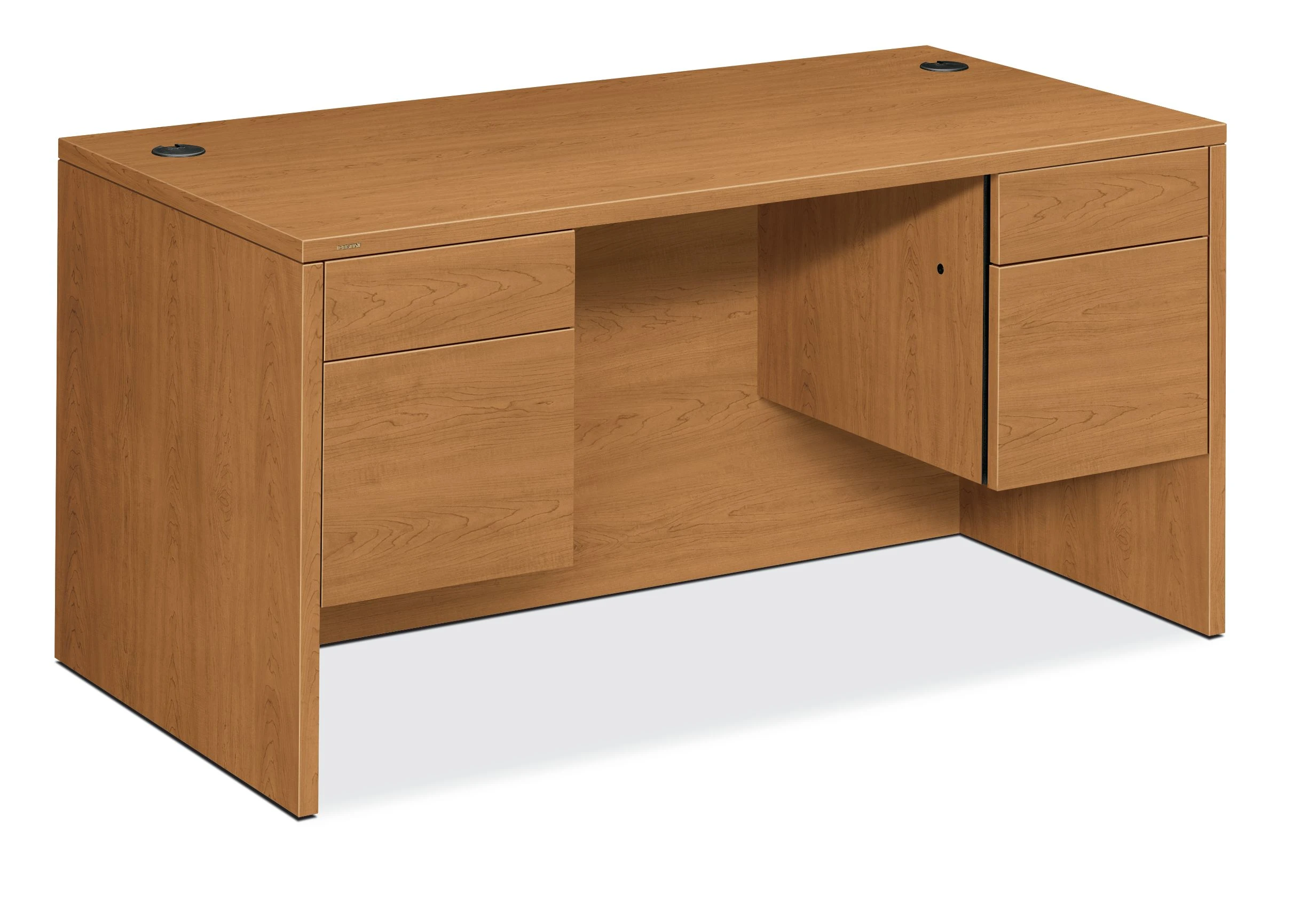 HON 10500 Series Double Pedestal Desk | 2 Box / 2 File Drawers | 60"W | Harvest Finish 3 HON 10500 Series Double Pedestal Desk | 2 Box / 2 File Drawers | 60"W | Harvest Finish