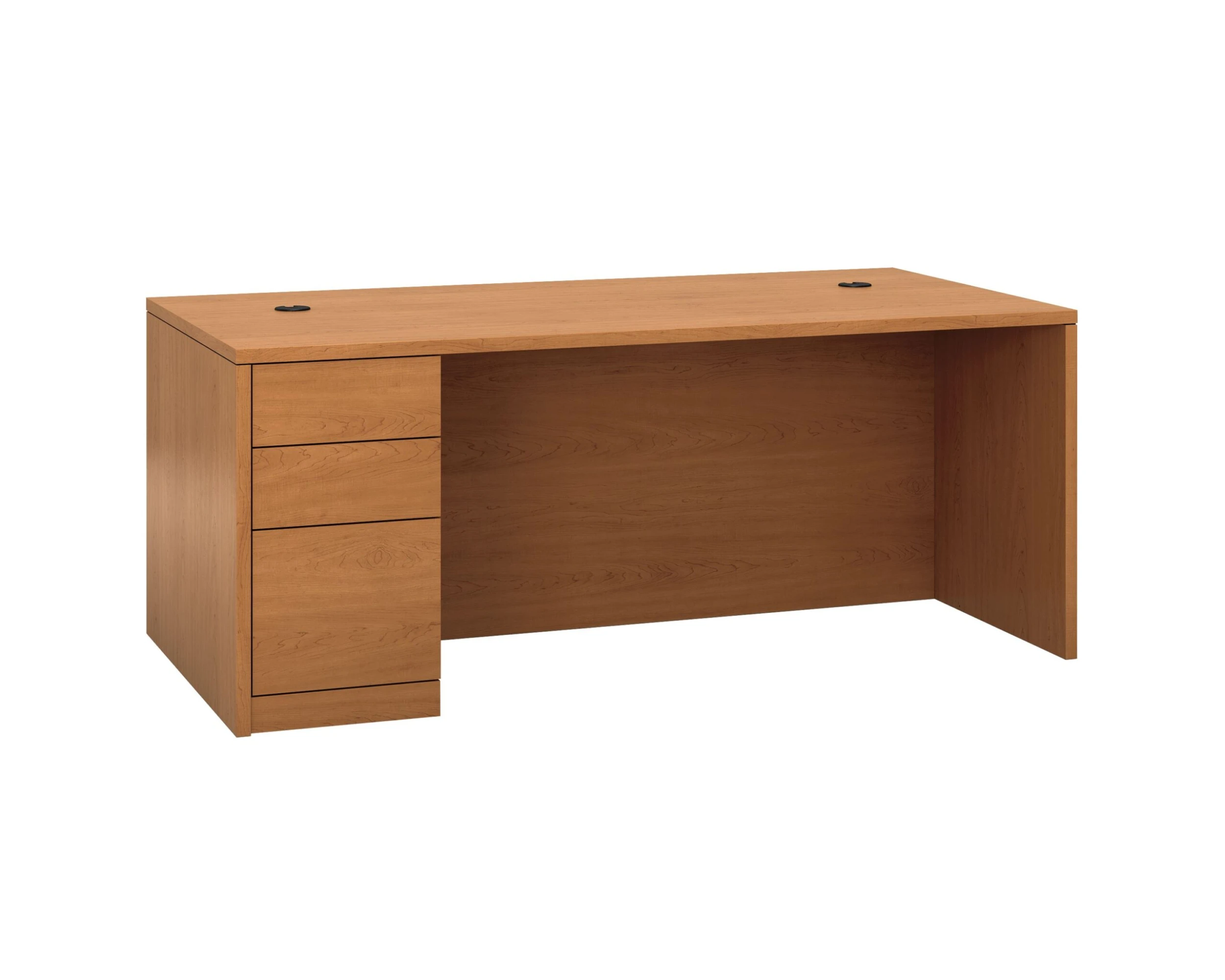 HON 10500 Series Left Pedestal Desk | 2 Box / 1 File Drawer | 72"W | Harvest Finish 3 HON 10500 Series Left Pedestal Desk | 2 Box / 1 File Drawer | 72"W | Harvest Finish