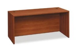 HON 10500 Series Desk Shell (with Full Modesty Panel And 2 Grommets) | 72"W X 36"D X 29-1/2"H | Rectangle Top | Cognac