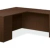 HON 10500 Series L-Workstation | Full Pedestals | 2 Box / 3 File Drawers | 72"W | Mocha Finish -Hon Store HON 10500Series H105LL7236MOCH 225 001