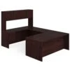 HON 10500 Series U-Workstation | Right Desk, Bridge, Credenza, Hutch | 72"W X 107"D | Mahogany Finish 2 HON 10500 Series U-Workstation | Right Desk, Bridge, Credenza, Hutch | 72"W X 107"D | Mahogany Finish -Hon Store HON 10500Series H105URH72108N 045 001