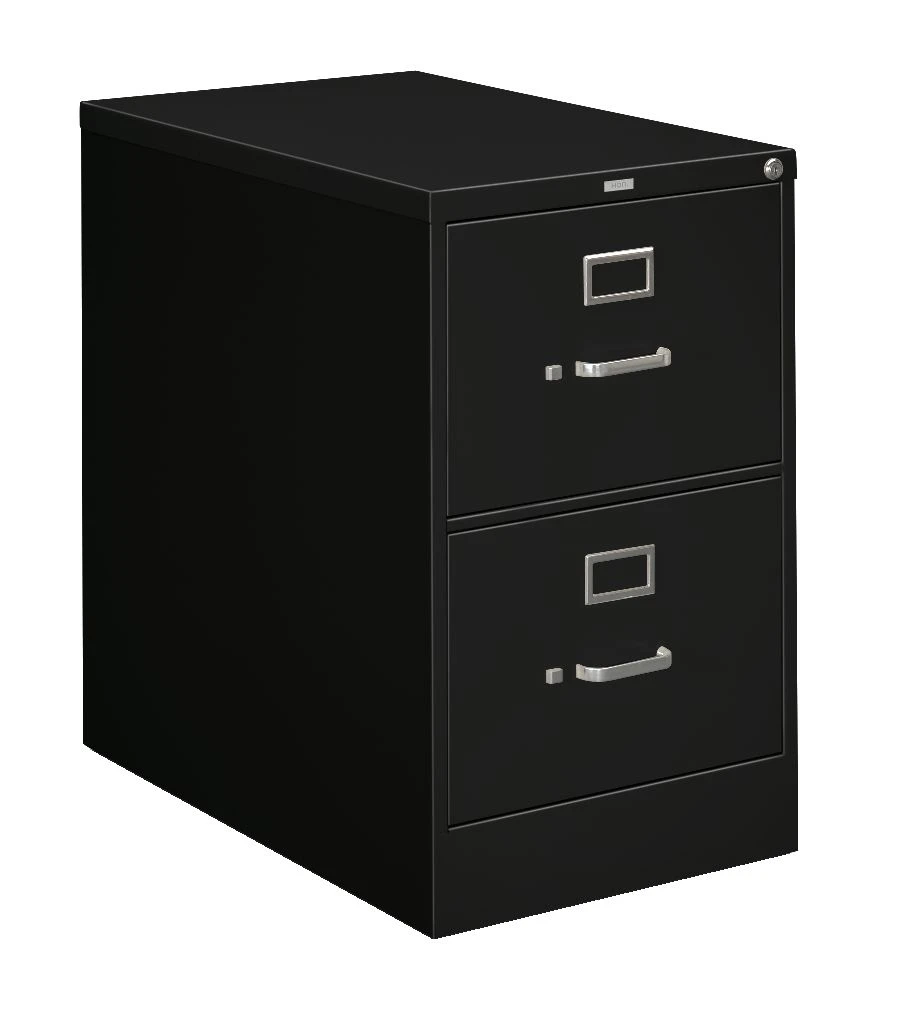 HON 210 Series Vertical File | 2 Drawers | Letter Width | 18-1/4"W X 28-1/2"D | Black Finish 3 HON 210 Series Vertical File | 2 Drawers | Letter Width | 18-1/4"W X 28-1/2"D | Black Finish