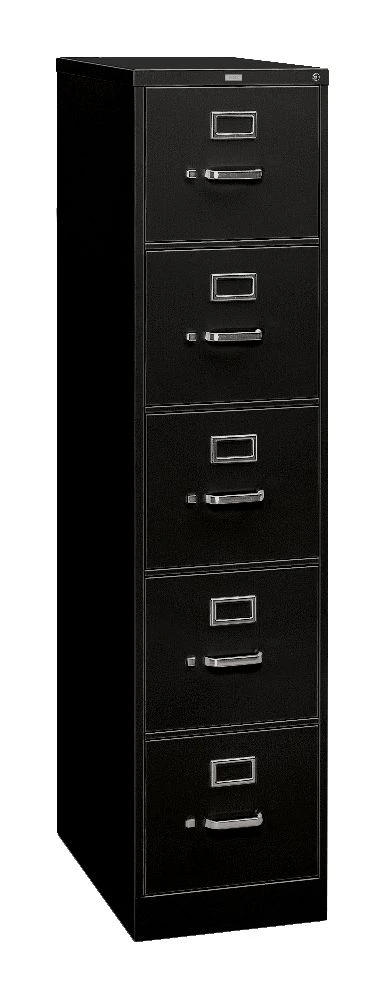 HON 310 Series Vertical File | 5 Drawers | Letter Width | 15"W X 26-1/2"D | Black Finish 3 HON 310 Series Vertical File | 5 Drawers | Letter Width | 15"W X 26-1/2"D | Black Finish