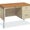 HON 34000 Series Small Office Desk | 1 Box / 1 File Drawer | 45-1/4"W | Harvest Laminate | Putty Finish 2 HON 34000 Series Small Office Desk | 1 Box / 1 File Drawer | 45-1/4"W | Harvest Laminate | Putty Finish -Hon Store HON 34000Series H34002R.C.L 045 001