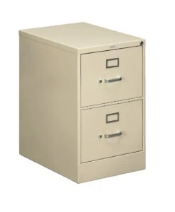 HON 510 Series Vertical File | 2 Drawers | Legal Width | 18-1/4"W X 25"D | Putty Finish