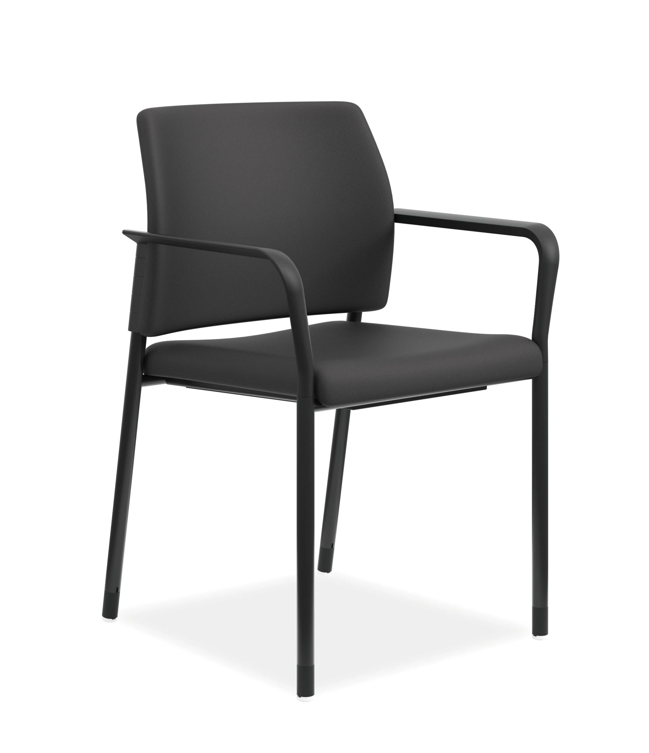 HON Accommodate Guest Chair | Fixed Arms | Black Fabric | Textured Black Frame 3 HON Accommodate Guest Chair | Fixed Arms | Black Fabric | Textured Black Frame