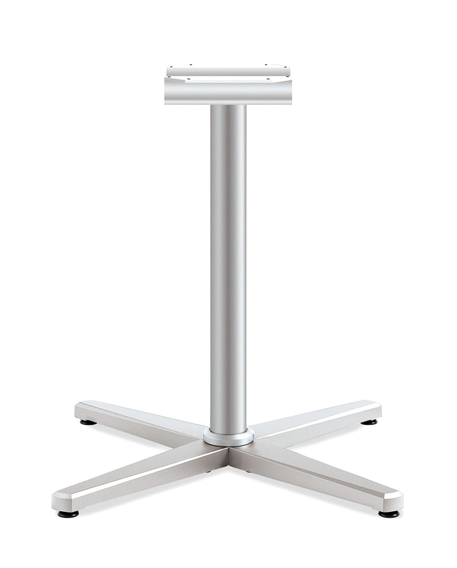 HON Arrange X-Base | Seated Height | For 42-48" Top | Textured Silver Finish 3 HON Arrange X-Base | Seated Height | For 42-48" Top | Textured Silver Finish