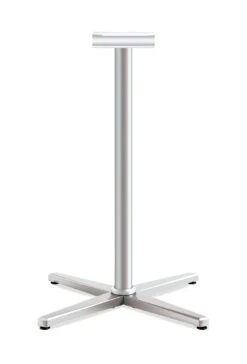 HON Arrange X-Base | Cafe Height | For 42-48" Top | Textured Silver Finish