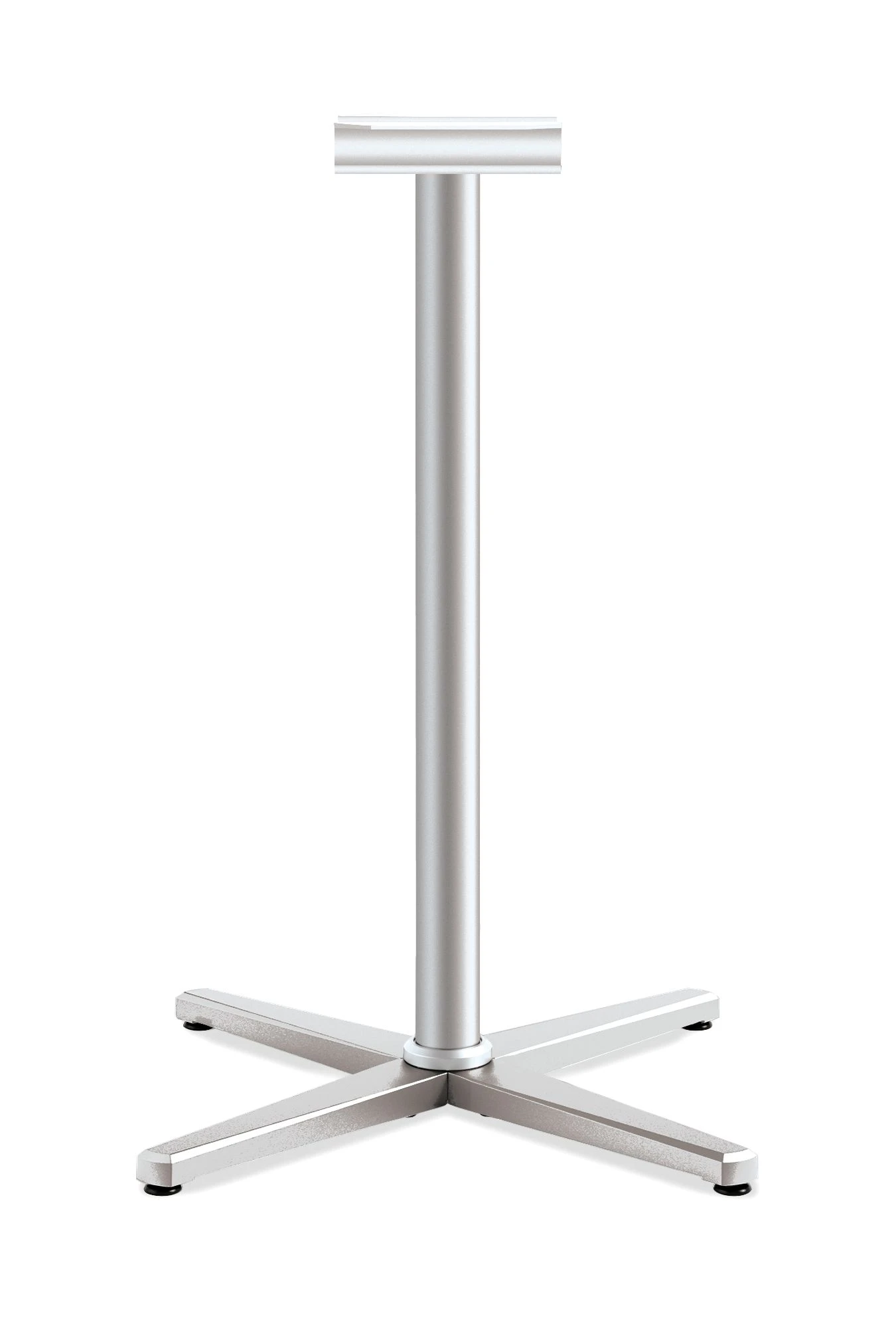HON Arrange X-Base | Cafe Height | For 42-48" Top | Textured Silver Finish 3 HON Arrange X-Base | Cafe Height | For 42-48" Top | Textured Silver Finish