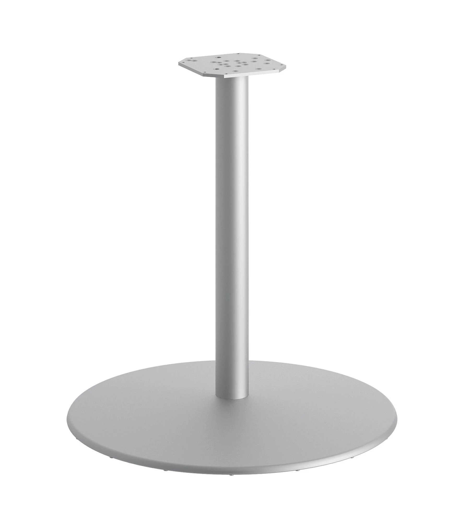 HON Between Round Table Base | For 30" Tops | Textured Silver Finish 3 HON Between Round Table Base | For 30" Tops | Textured Silver Finish