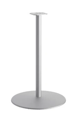 HON Between Round Table Base | For 42" Tops | Textured Silver Finish