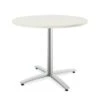 HON Between Round Table | Seated Height X-Base | 36"D | Silver Mesh Laminate | Textured Silver Finish 2 HON Between Round Table | Seated Height X-Base | 36"D | Silver Mesh Laminate | Textured Silver Finish -Hon Store HON Between HBTTRX3630B9PR8 045 001