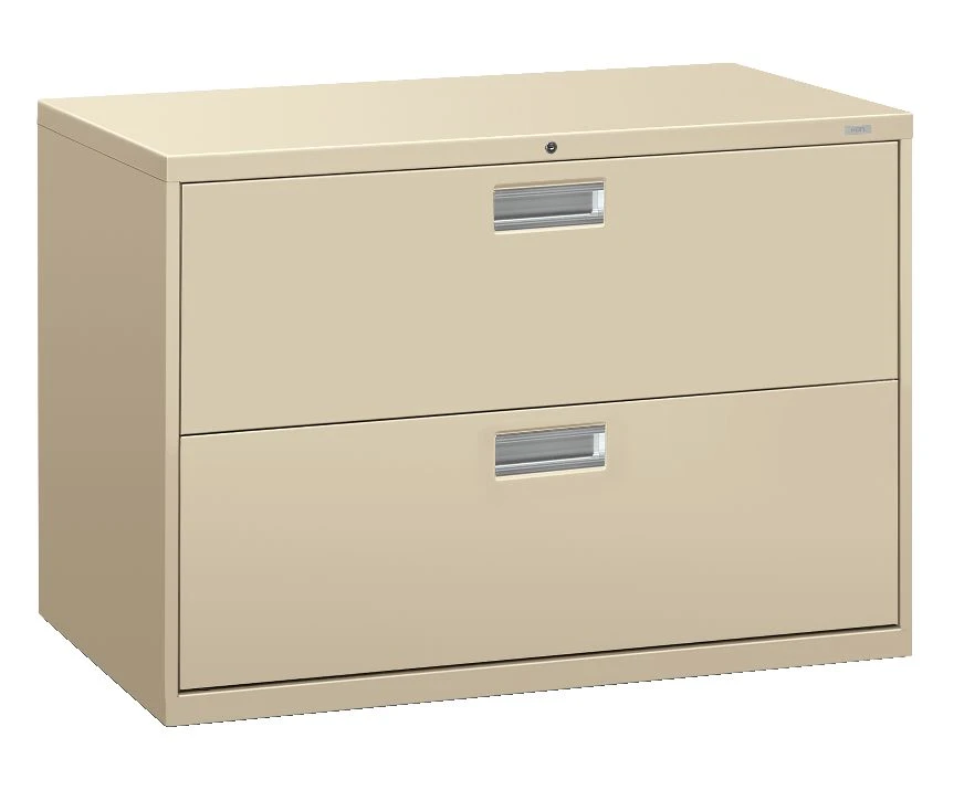 HON Brigade 600 Series Lateral File | 2 Drawers | Aluminum Pull | 42"W | Putty Finish 3 HON Brigade 600 Series Lateral File | 2 Drawers | Aluminum Pull | 42"W | Putty Finish