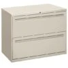 HON Brigade 700 Series Lateral File | 2 Drawers | Integral Pull | 36"W | Light Gray Finish 2 HON Brigade 700 Series Lateral File | 2 Drawers | Integral Pull | 36"W | Light Gray Finish -Hon Store HON Brigade700Series H782.L.Q 045 001