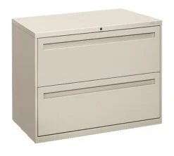 HON Brigade 700 Series Lateral File | 2 Drawers | Integral Pull | 36"W | Light Gray Finish