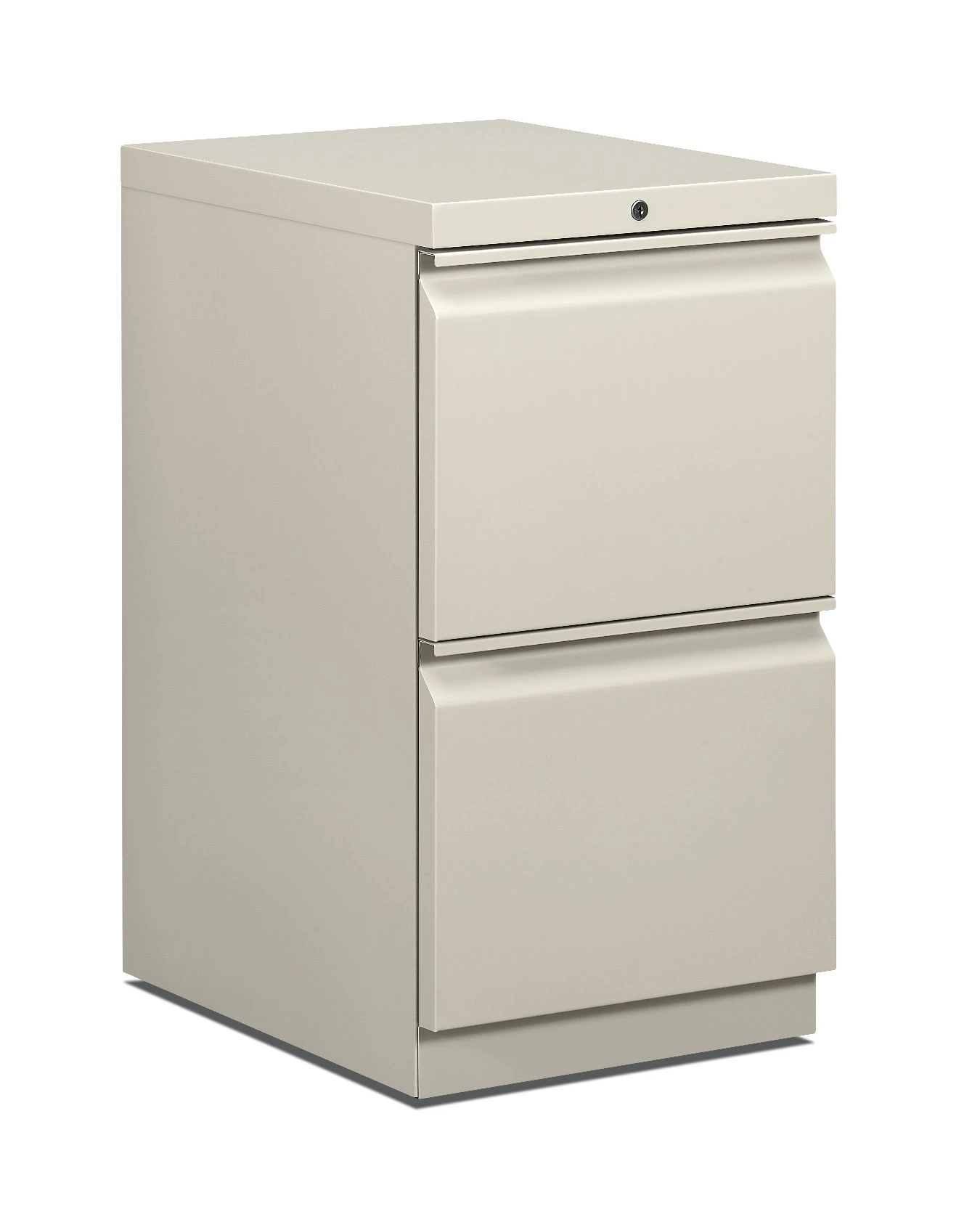 HON Brigade Mobile Pedestal | 2 File Drawers | Radius Pull | 15"W | Light Gray Finish 3 HON Brigade Mobile Pedestal | 2 File Drawers | Radius Pull | 15"W | Light Gray Finish