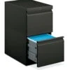 HON Brigade Mobile Pedestal | 2 File Drawers | Radius Pull | 15"W | Charcoal Finish 1 HON Brigade Mobile Pedestal | 2 File Drawers | Radius Pull | 15"W | Charcoal Finish -Hon Store HON BrigadePedestals H33823R.L.S 045 001