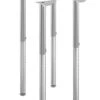HON Build 4 Pack Adjustable Post Legs | 25"-35" | Platinum Metallic 1 HON Build 4 Pack Adjustable Post Legs | 25"-35" | Platinum Metallic -Hon Store HON Build HEB4LEG.T1 045 001