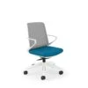 HON Cliq Light Task Chair | Weight-Activated Tilt | Conference Cylinder | Fixed Arms | Fog Mesh | Peacock Fabric | Designer White Frame 2 HON Cliq Light Task Chair | Weight-Activated Tilt | Conference Cylinder | Fixed Arms | Fog Mesh | Peacock Fabric | Designer White Frame -Hon Store HON Cliq HCLQT.W0.CC1 .F.S.IF .CU97.NL .SB .DW 0045 001