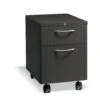 HON Flagship Mobile Pedestal | 1 Box / 1 File Drawer | Arch Pull | 15"W | Charcoal Finish 1 HON Flagship Mobile Pedestal | 1 Box / 1 File Drawer | Arch Pull | 15"W | Charcoal Finish -Hon Store HON Flagship H15923A.L.S 045 001