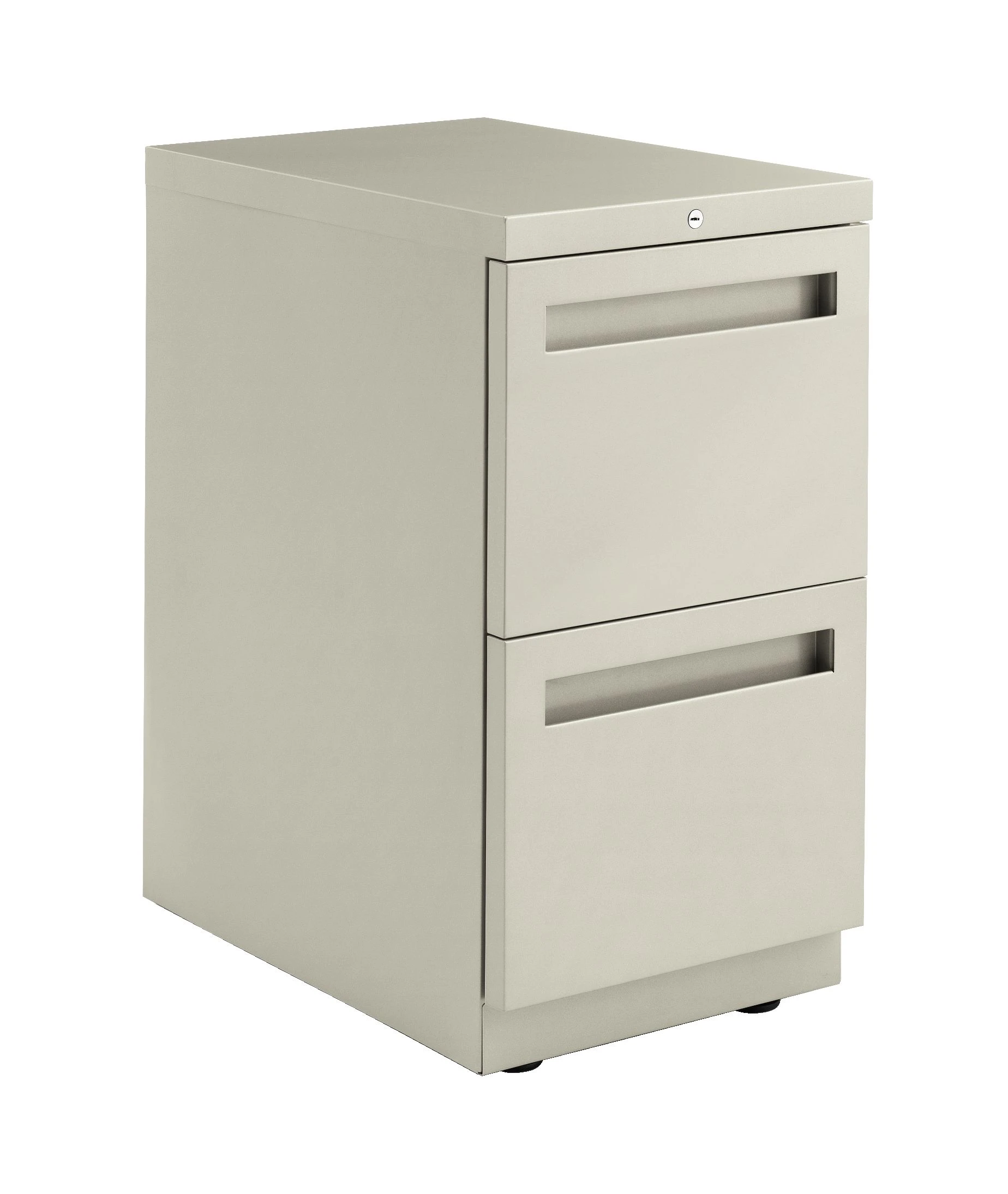 HON Flagship Freestanding Support Pedestal | 2 File Drawers | Integral Pull | 15"W | Light Gray Finish 3 HON Flagship Freestanding Support Pedestal | 2 File Drawers | Integral Pull | 15"W | Light Gray Finish