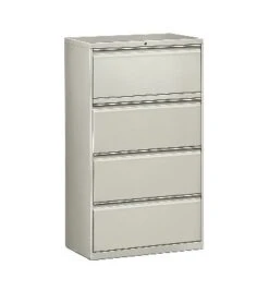 HON Flagship Lateral File | 4 Drawers | 30"W | Light Gray Finish