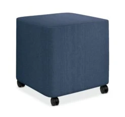 HON Flock Mini Cube | Casters | Jet Fabric