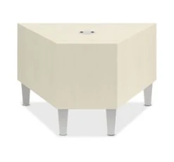 Front Page 14 HON Flock Laminate Wedge Table | Phantom Ecru