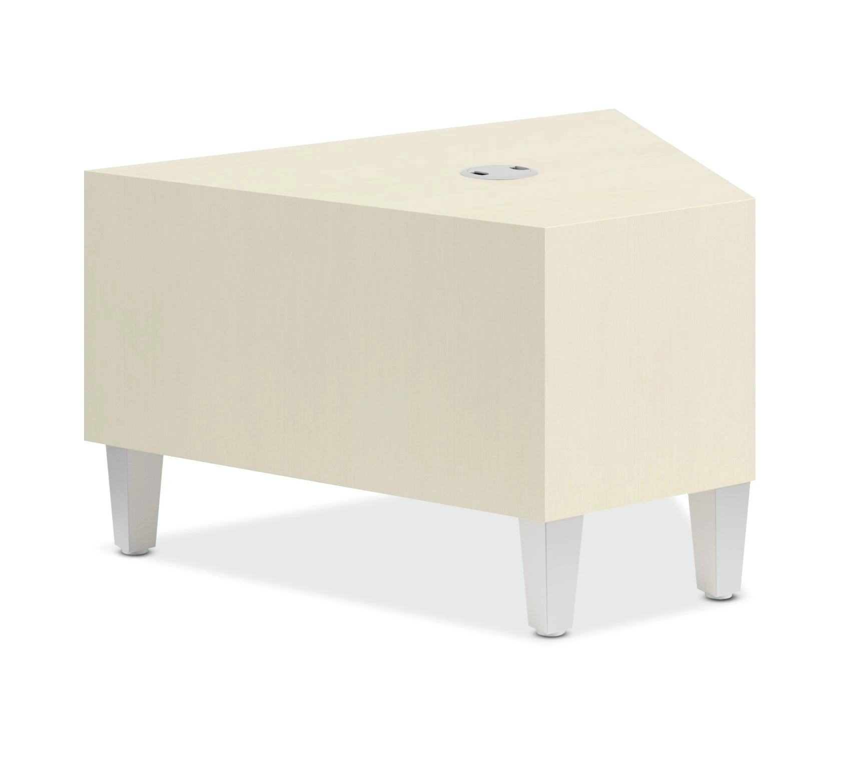 HON Flock Laminate Wedge Table | Phantom Ecru 4 HON Flock Laminate Wedge Table | Phantom Ecru - Image 2