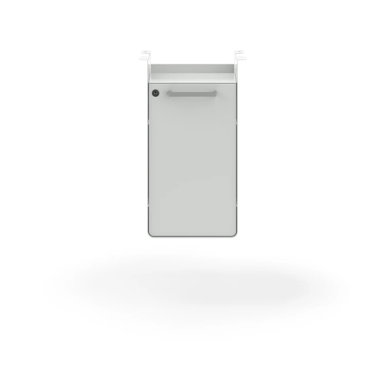 HON Fuse Undermount Storage Cubby | Right-Handed | Lockable Door | 15-1/2"D | Designer White Finish 3 HON Fuse Undermount Storage Cubby | Right-Handed | Lockable Door | 15-1/2"D | Designer White Finish