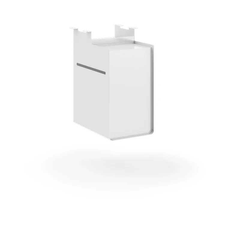 HON Fuse Undermount Storage Cubby | Right-Handed | Lockable Door | 15-1/2"D | Designer White Finish 9 HON Fuse Undermount Storage Cubby | Right-Handed | Lockable Door | 15-1/2"D | Designer White Finish - Image 7