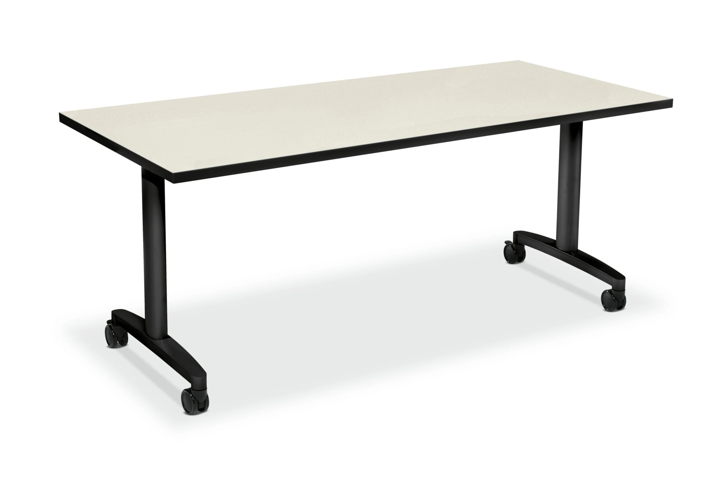 HON Huddle Table | Flip Base | Silver Mesh Laminate | 72"W 3 HON Huddle Table | Flip Base | Silver Mesh Laminate | 72"W