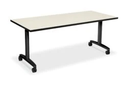 HON Huddle Table | Fixed Base | Silver Mesh Laminate | 72"W