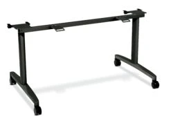 HON Huddle Table Base Kit For 24"D X 60-72"W Tops | Flip Top | Charcoal Finish