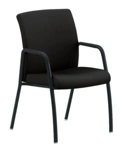 HON Ignition 4-Leg Guest Chair | Black Fabric | Black Frame