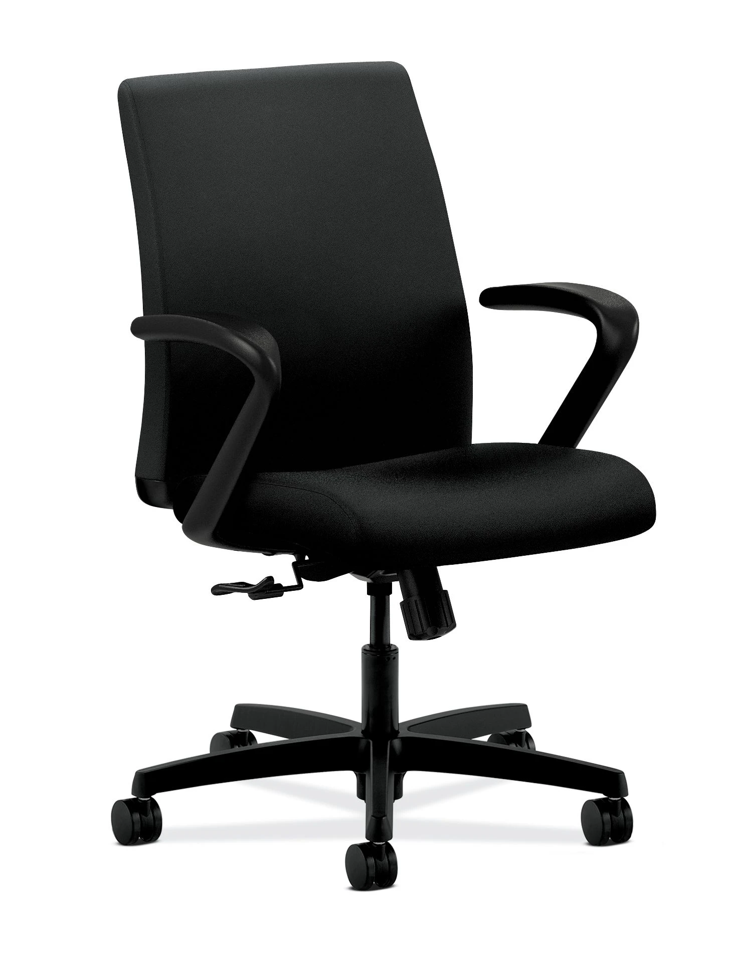 HON Ignition Low-Back Mesh Task Chair | Center-Tilt | Fixed Arms | Black Fabric 3 HON Ignition Low-Back Mesh Task Chair | Center-Tilt | Fixed Arms | Black Fabric