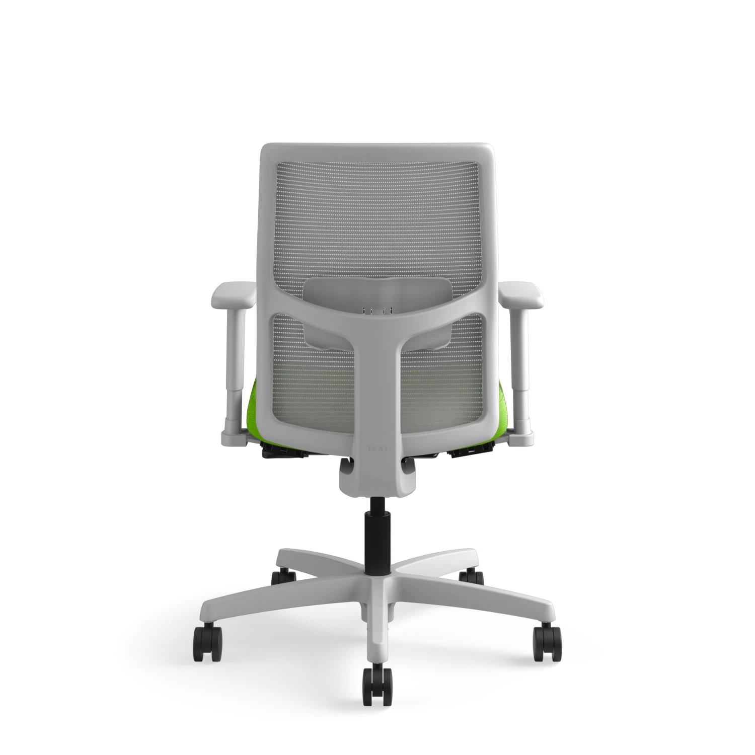 HON Ignition 4-way Stretch Mesh Back Task Chair | Synchro-Tilt Control With Seat Slider | Adjustable Arms | Adjustable Lumbar Support | Fog 4-way Stretch Mesh Back | Pear Seat Fabric | Titanium Frame 9 HON Ignition 4-way Stretch Mesh Back Task Chair | Synchro-Tilt Control With Seat Slider | Adjustable Arms | Adjustable Lumbar Support | Fog 4-way Stretch Mesh Back | Pear Seat Fabric | Titanium Frame - Image 7