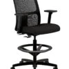 HON Ignition Task Stool | Hard Casters | Black 4-way Stretch Mesh Back | Black Seat Fabric | Standard Base | Black Frame -Hon Store HON Ignition HITS5.A.H.M.CU10.T.SB 045 001