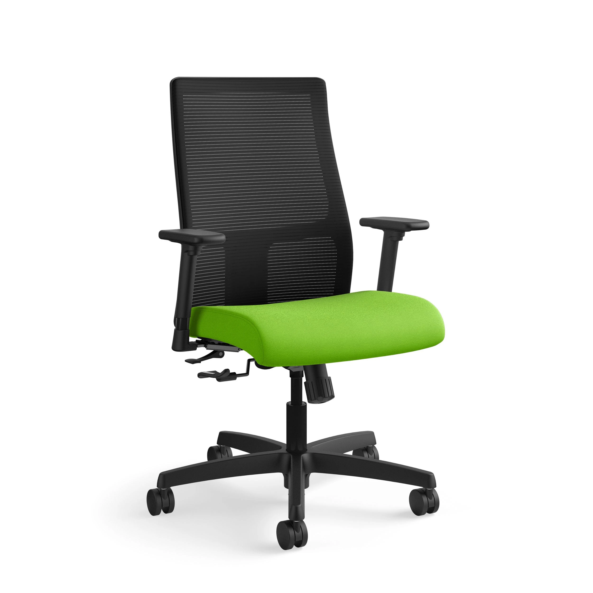 HON Ignition Mid-Back Mesh Task Chair | Center-Tilt | Adjustable Arms | Pear Fabric 4 HON Ignition Mid-Back Mesh Task Chair | Center-Tilt | Adjustable Arms | Pear Fabric - Image 2