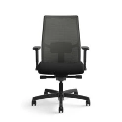 HON Ignition 2.0 Mid-Back Task Chair | Charcoal 4-way Stretch Mesh Back | Easy Assembly | Black Fabric | Black Frame