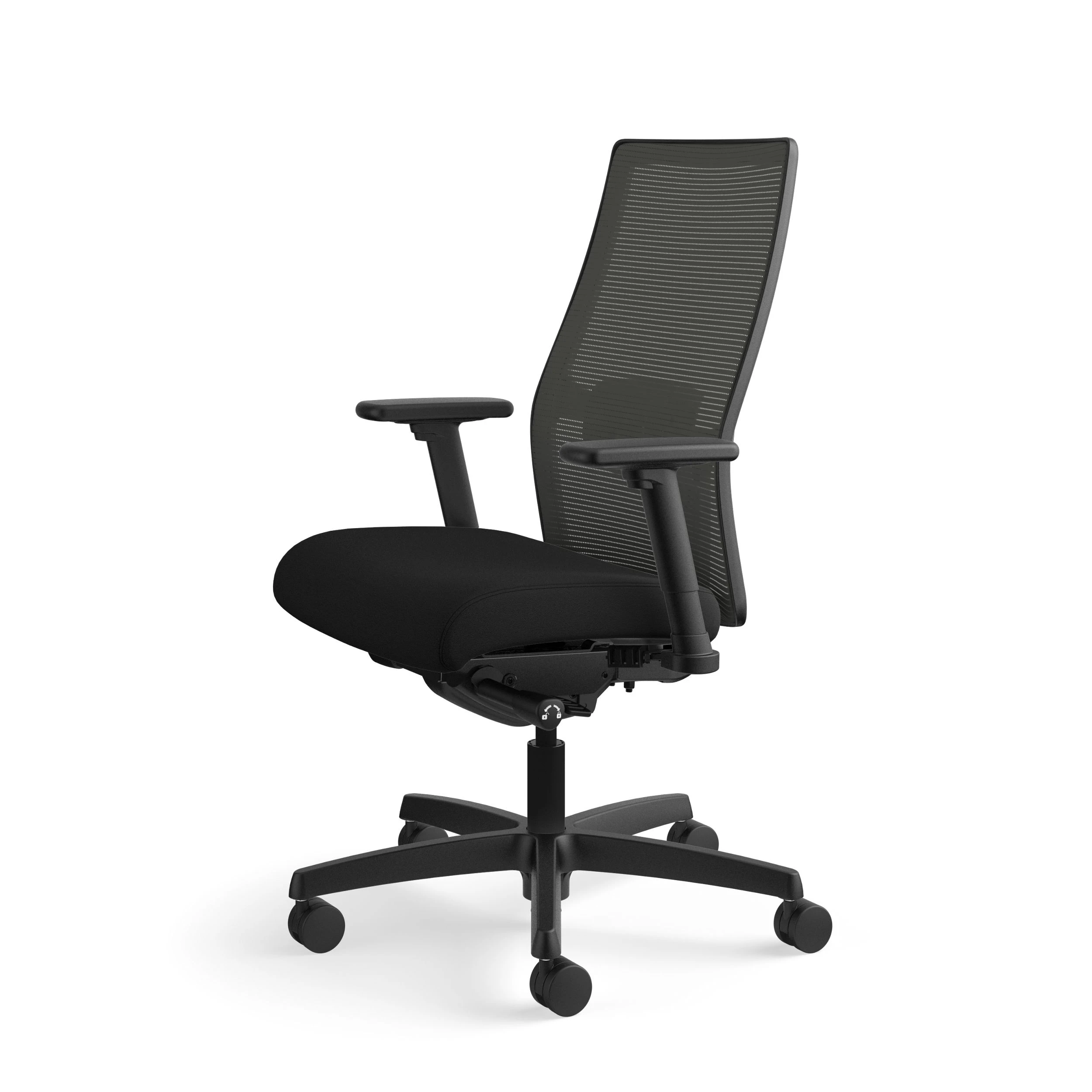 HON Ignition 2.0 Mid-Back Task Chair | Charcoal 4-way Stretch Mesh Back | Easy Assembly | Black Fabric | Black Frame 13 HON Ignition 2.0 Mid-Back Task Chair | Charcoal 4-way Stretch Mesh Back | Easy Assembly | Black Fabric | Black Frame - Image 11