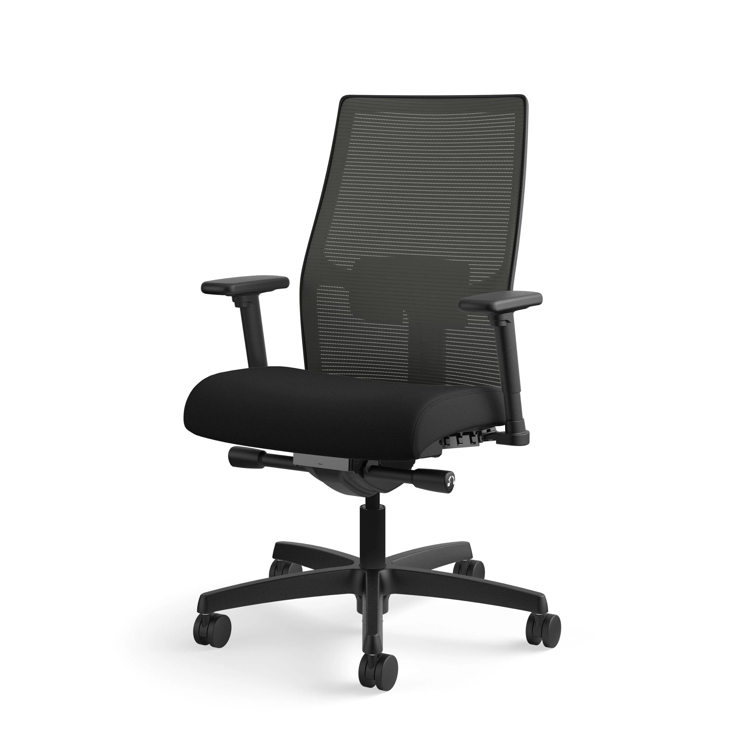 HON Ignition 2.0 Mid-Back Task Chair | Charcoal 4-way Stretch Mesh Back | Easy Assembly | Black Fabric | Black Frame 14 HON Ignition 2.0 Mid-Back Task Chair | Charcoal 4-way Stretch Mesh Back | Easy Assembly | Black Fabric | Black Frame - Image 12