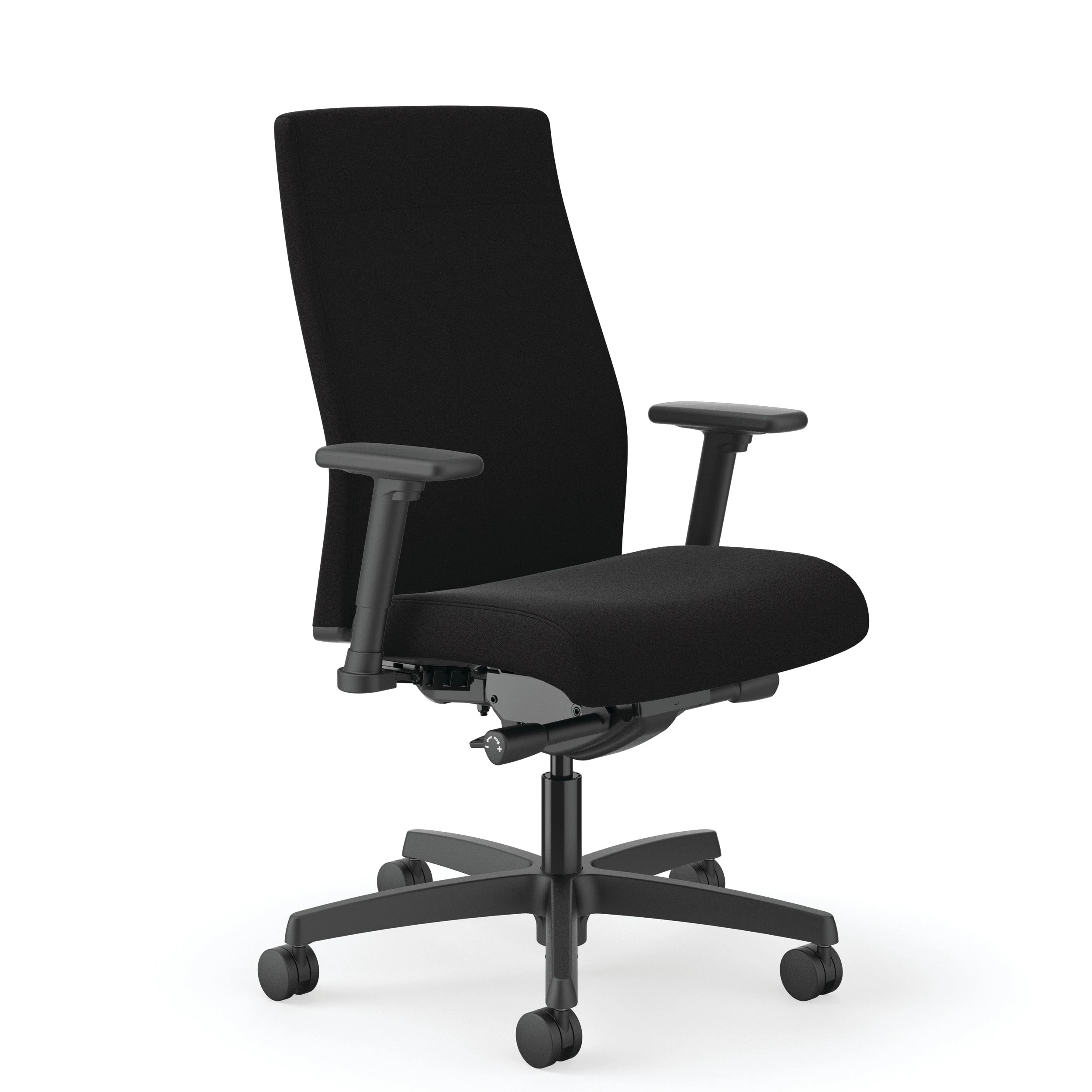 HON Ignition Mid-Back Task Chair | Easy Assembly | Advanced Synchro-Tilt Control | Hard Casters | Height- And Width-Adjustable Arms | Black Frame | Black Fabric 3 HON Ignition Mid-Back Task Chair | Easy Assembly | Advanced Synchro-Tilt Control | Hard Casters | Height- And Width-Adjustable Arms | Black Frame | Black Fabric