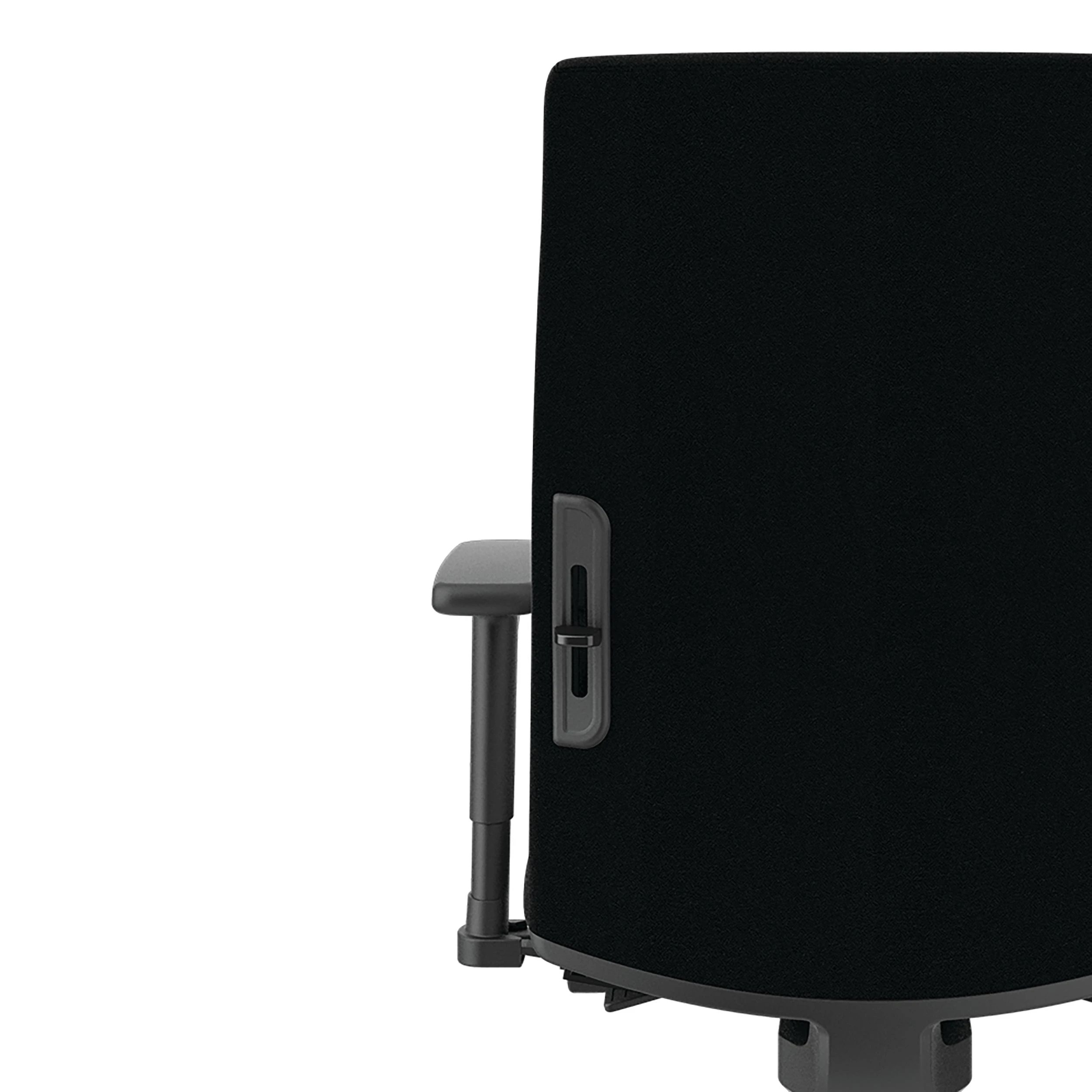 HON Ignition Mid-Back Task Chair | Easy Assembly | Advanced Synchro-Tilt Control | Hard Casters | Height- And Width-Adjustable Arms | Black Frame | Black Fabric 7 HON Ignition Mid-Back Task Chair | Easy Assembly | Advanced Synchro-Tilt Control | Hard Casters | Height- And Width-Adjustable Arms | Black Frame | Black Fabric - Image 5