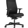 HON Ignition 2.0 Mid-Back Upholstered Task | Advanced Synchro-Tilt | Adjustable Arms | Black Fabric | Adjustable Lumbar -Hon Store HON Ignition HIWMULKD.Y2.A.H.CU10.AL .SB .T 045 001