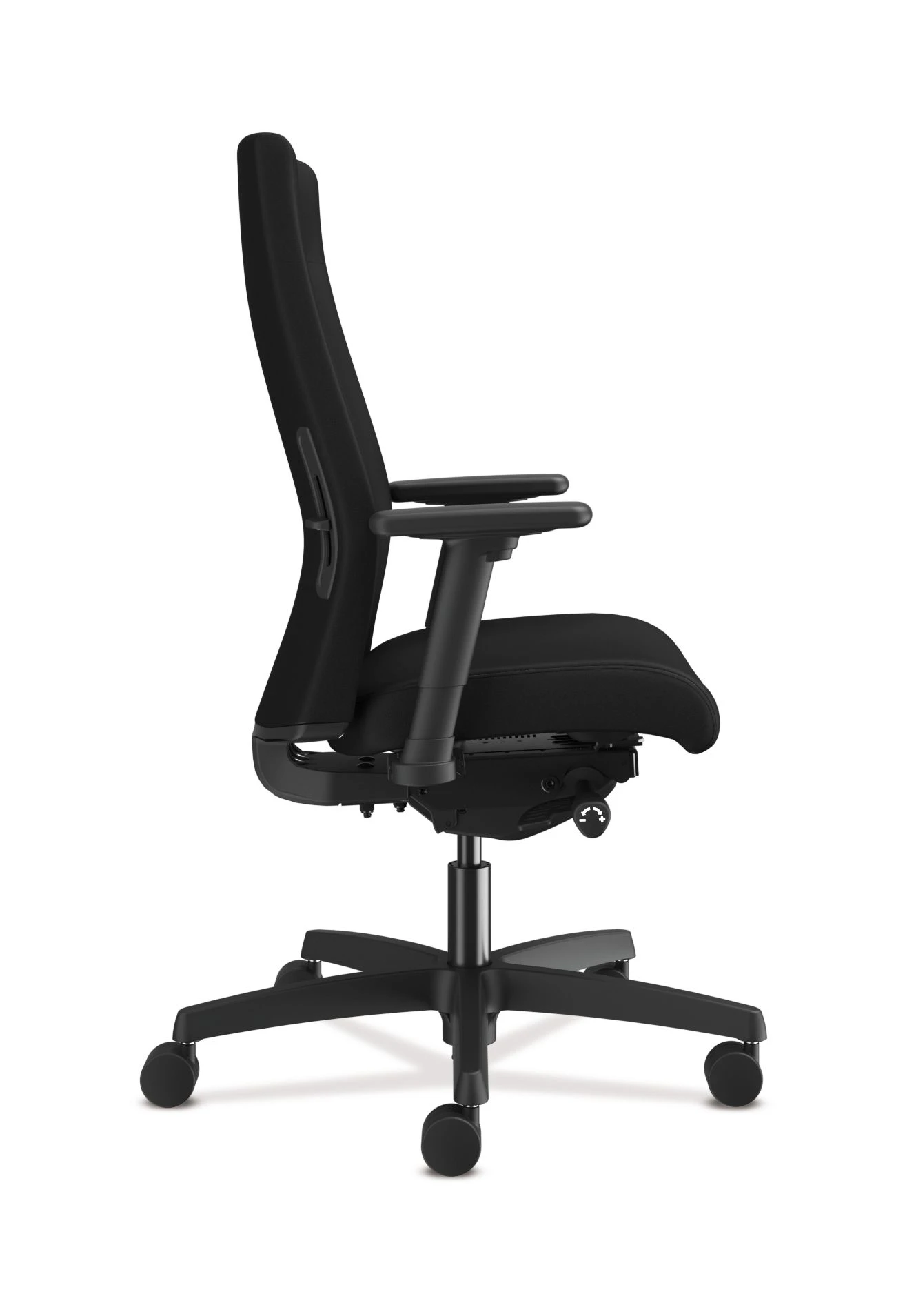 HON Ignition 2.0 Mid-Back Upholstered Task | Advanced Synchro-Tilt | Adjustable Arms | Black Fabric | Adjustable Lumbar 6 HON Ignition 2.0 Mid-Back Upholstered Task | Advanced Synchro-Tilt | Adjustable Arms | Black Fabric | Adjustable Lumbar - Image 4