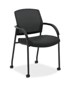 HON Lota Multi-Purpose Side Chair | Fixed Loop Arms | Black