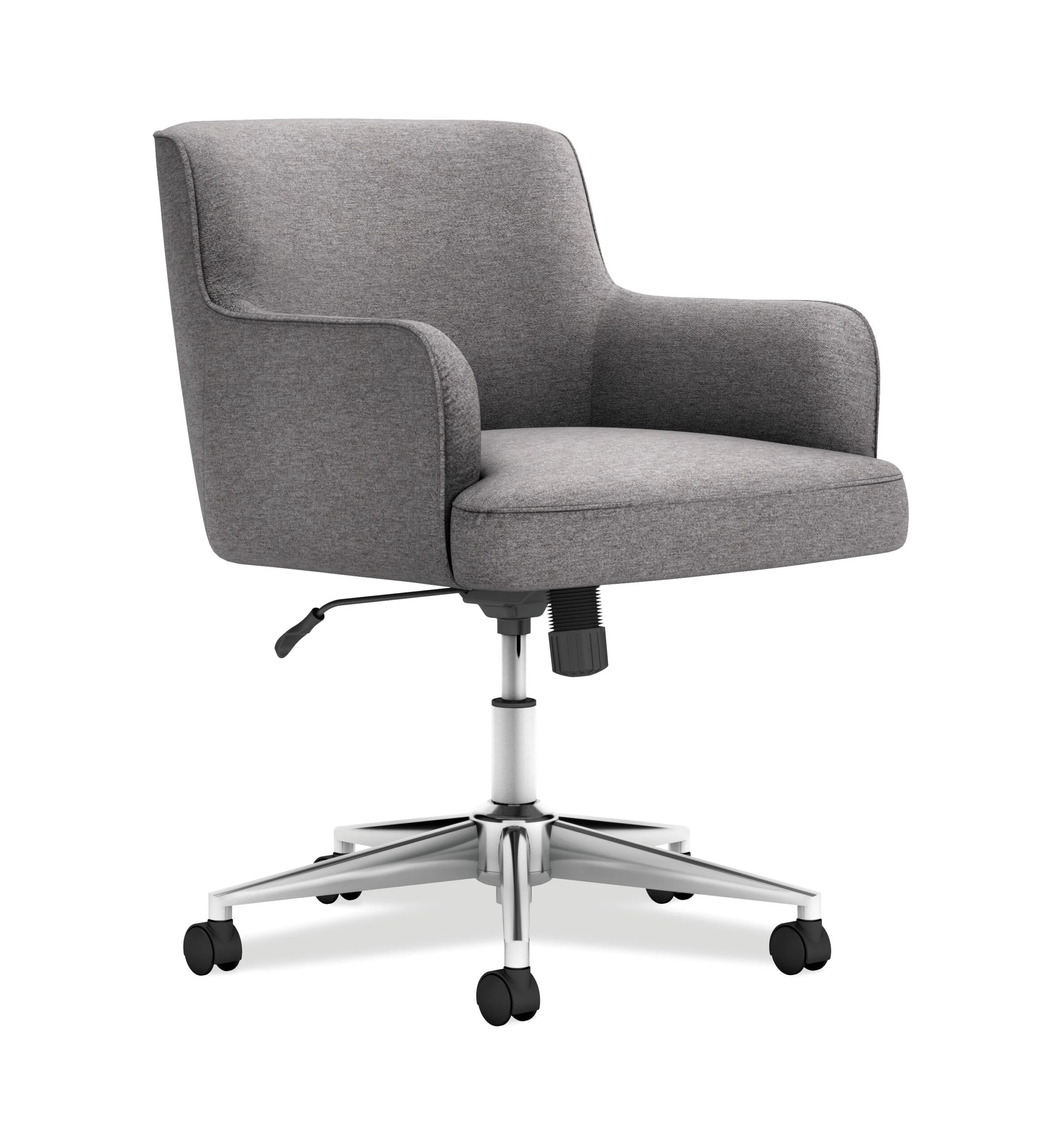 HON Matter Multipurpose Chair | Synchro-Tilt Control | Chrome Five-Star Base | Light Gray Fabric 3 HON Matter Multipurpose Chair | Synchro-Tilt Control | Chrome Five-Star Base | Light Gray Fabric