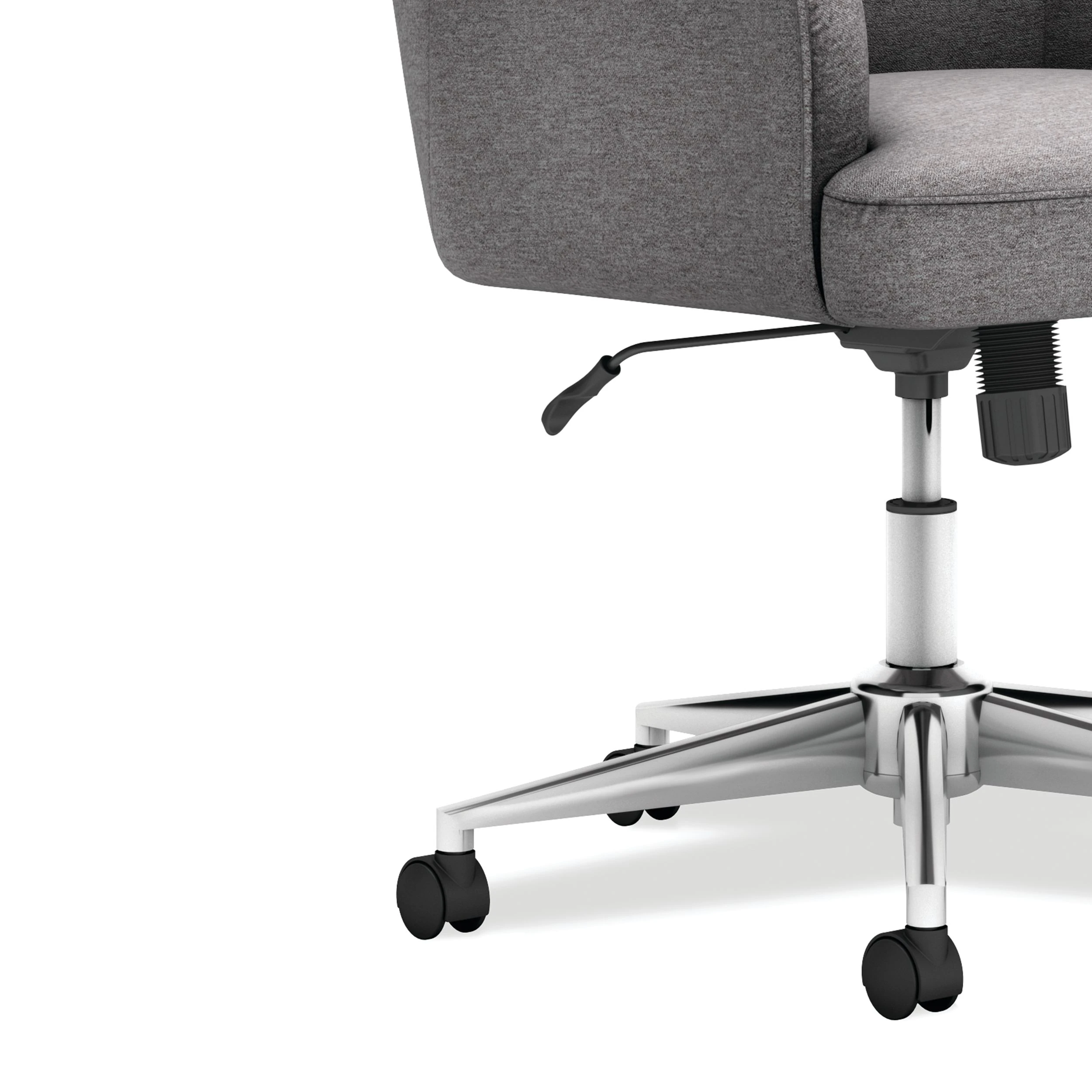 HON Matter Multipurpose Chair | Synchro-Tilt Control | Chrome Five-Star Base | Light Gray Fabric 5 HON Matter Multipurpose Chair | Synchro-Tilt Control | Chrome Five-Star Base | Light Gray Fabric - Image 3